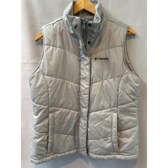 Women’s Columbia Puffer Vest Gray Size L - Picture 2 of 5